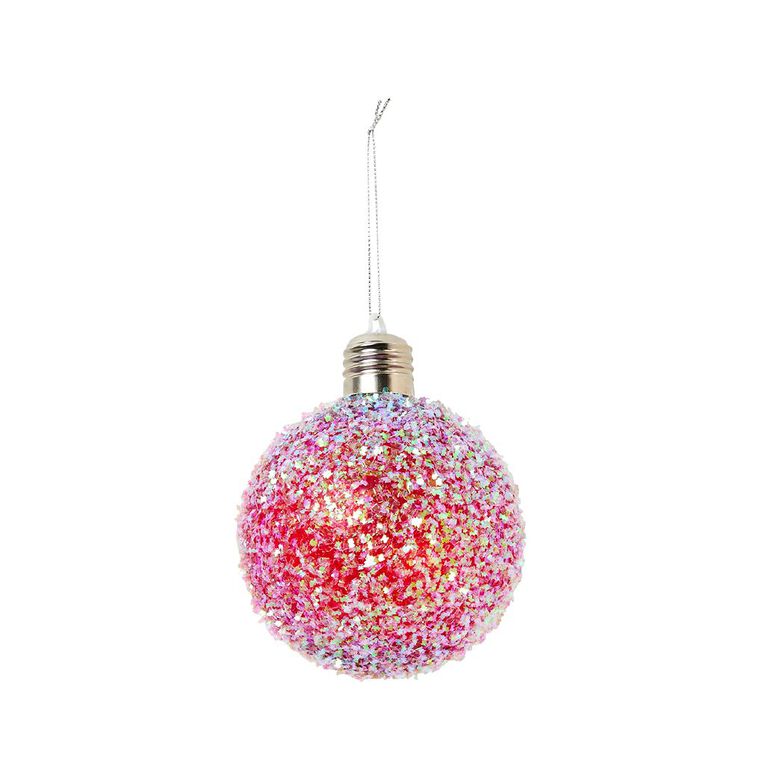 Wonderland Light Up Bauble Assorted 10cm, , hi-res