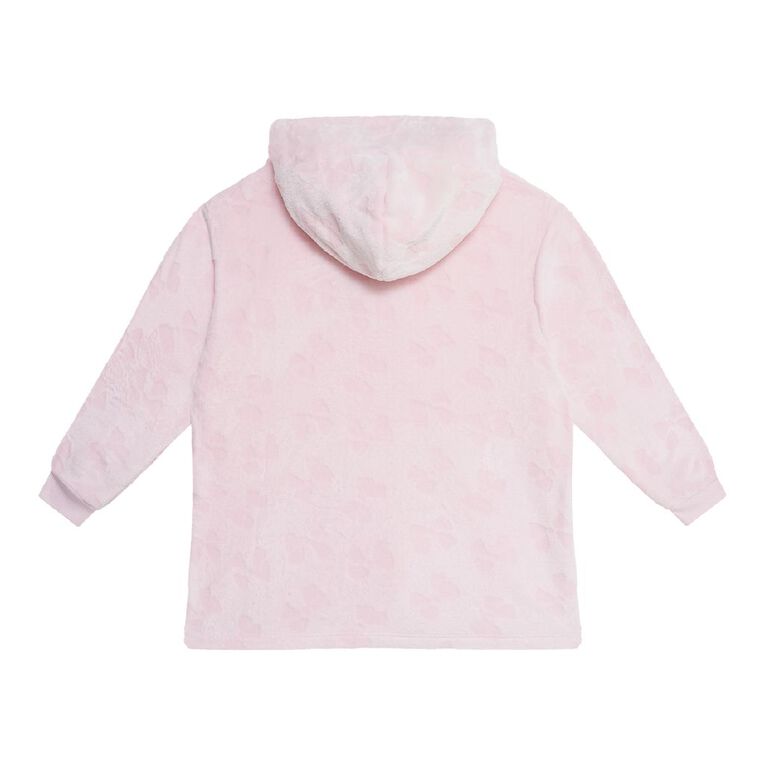 H&H Girls' Coral Fleece Hoodie, Pink Light, hi-res