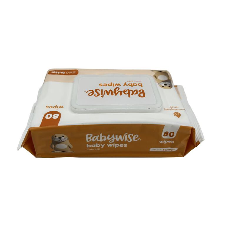 Babywise Wipes Shea Butter 80 Pack, , hi-res