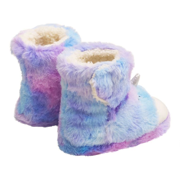 Young Original Junior Kids' Unicorn Slipper Boots, Multi-Coloured, hi-res