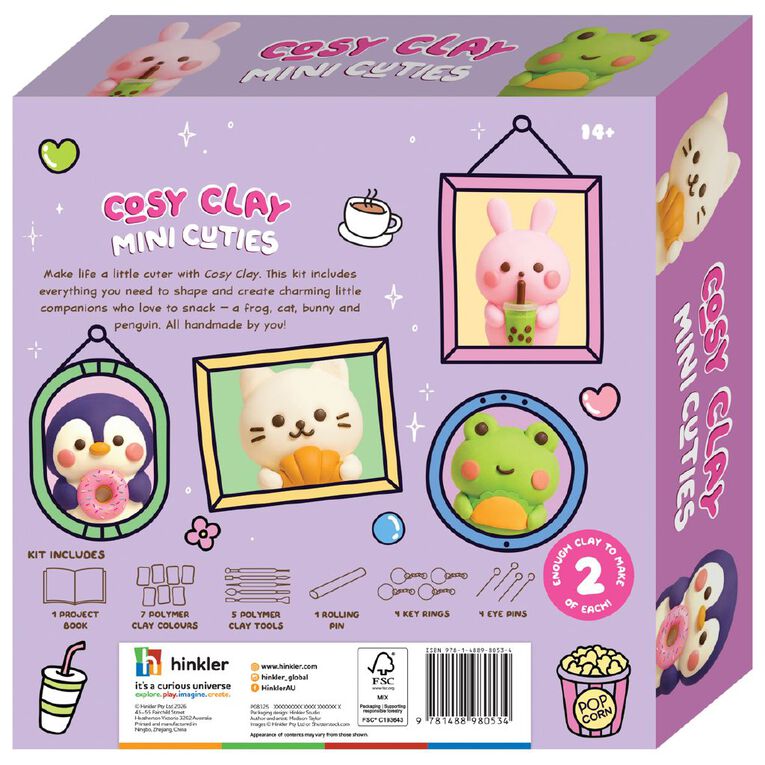 Hinkler Cosy Clay Mini Cuties, , hi-res