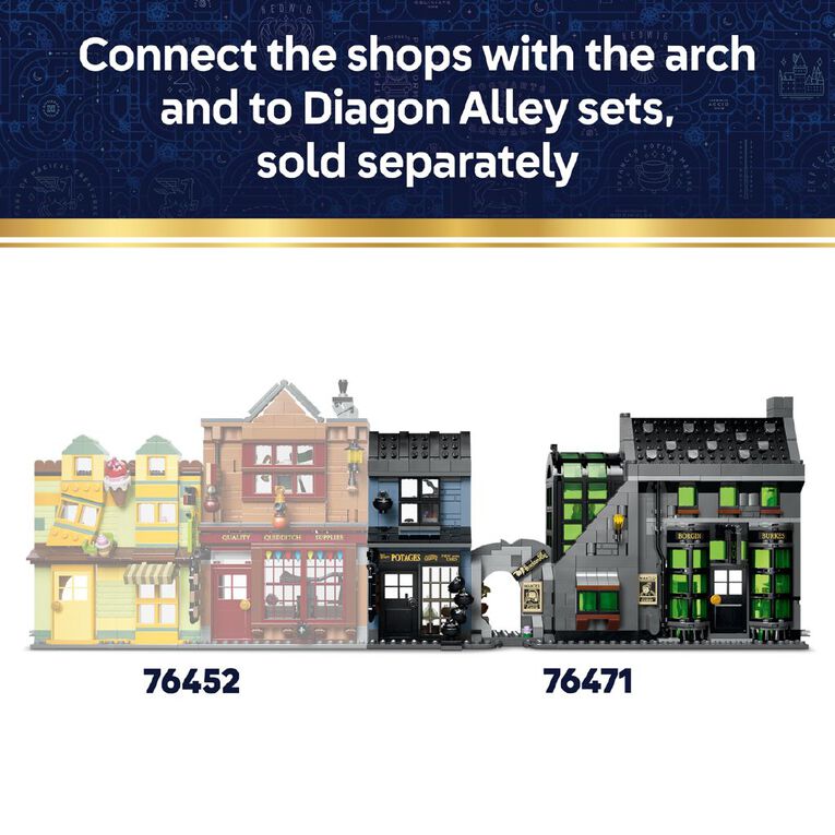 LEGO Harry Potter Knockturn Alley Wizarding Shops 43012, , hi-res