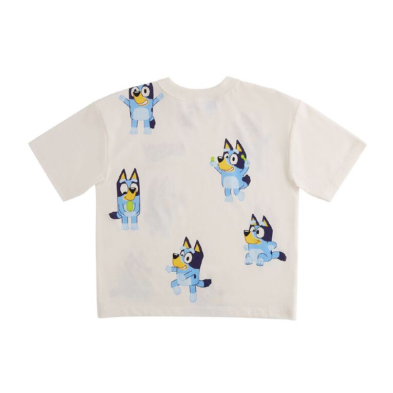 Bluey Short Sleeve Tee, Cream, hi-res