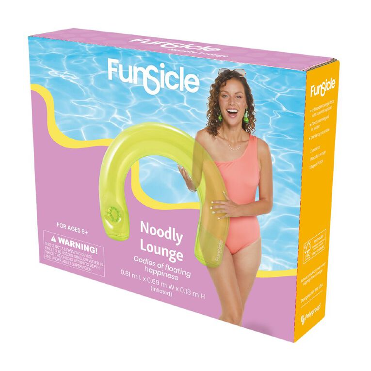 Funsicle Noodly Lounge Avocado Green 81cm, , hi-res