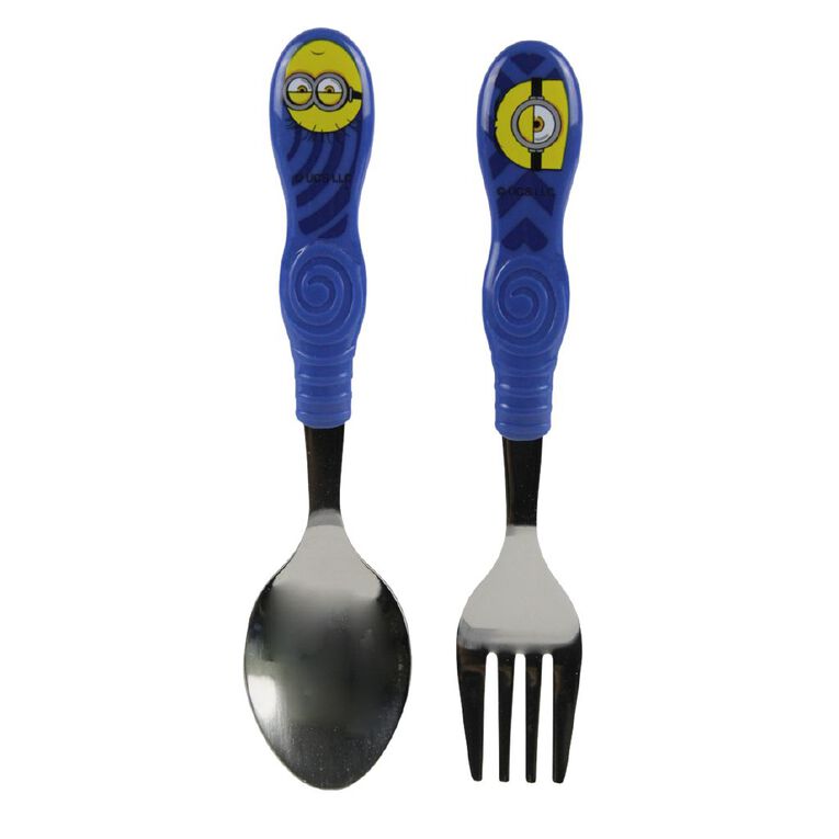 Minions 2 Piece Cutlery Set Yellow, , hi-res