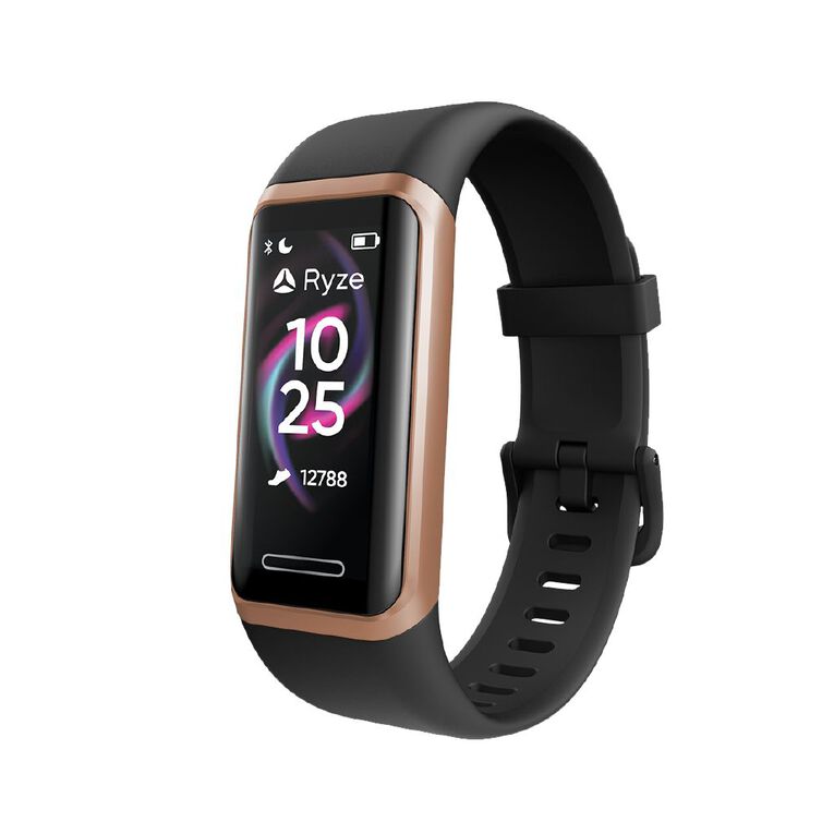 Ryze Tech Elevate Smart Watch With Alexa Pink + Black The Warehouse
