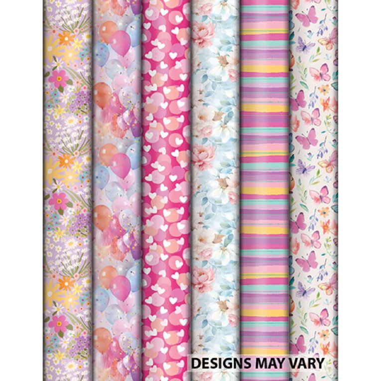 Artwrap Rollwrap FSC Mix Feminine 3m x 70cm Assorted, , hi-res