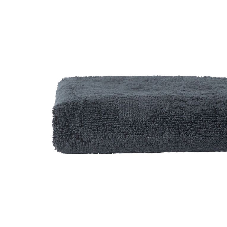 Living & Co Plush Plain Hand Towel Black, , hi-res