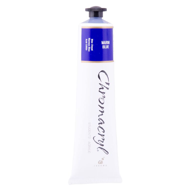 Chromacryl Acrylic Paint Warm Blue 75ml, , hi-res