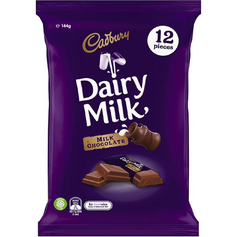 Cadbury Dairy Milk Sharepack 144g, , hi-res