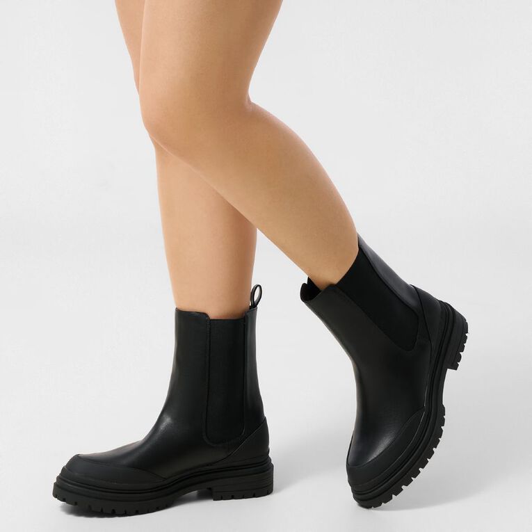 H&H Women's Harvey Ankle Boots, Black, hi-res