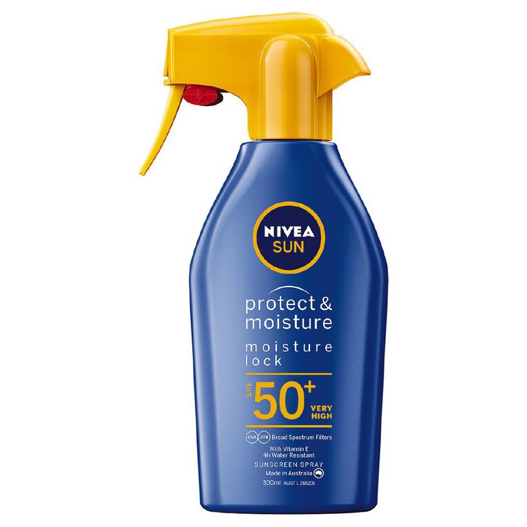 Nivea Sun Protect & Moisture Sunscreen SPF50+ Spray Trigger 300ml, , hi-res