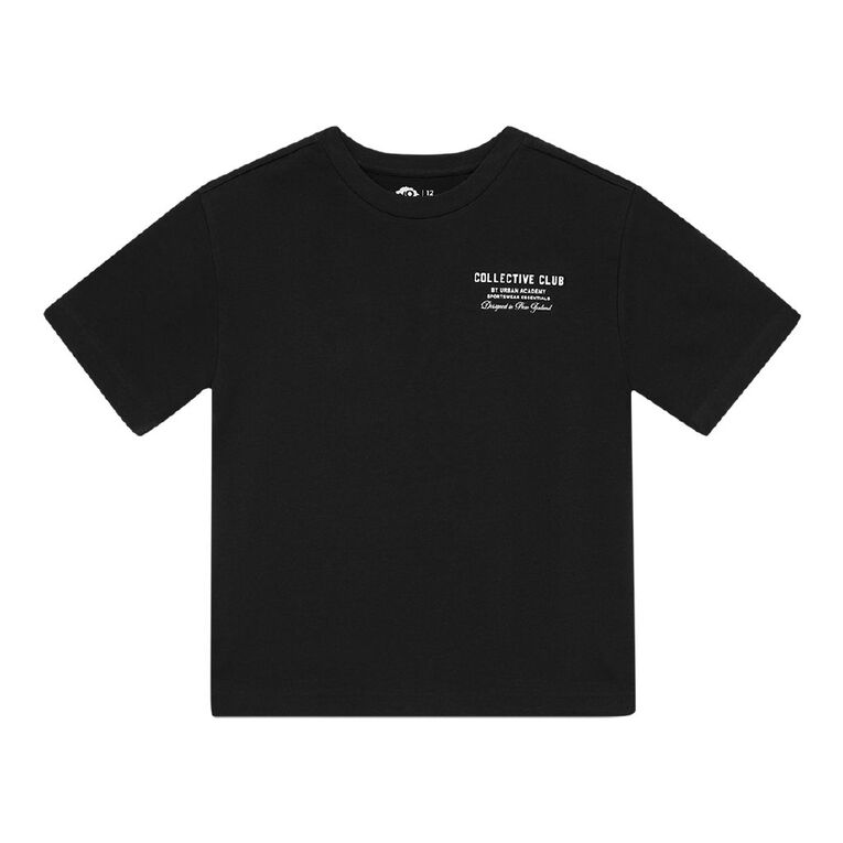 Young Original Short Sleeve Urban Academy Heavy Weight Boxy Tee, Blue Dark, hi-res