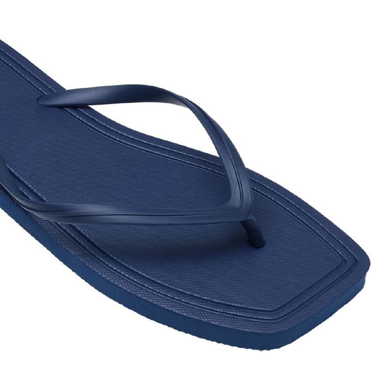 H&H Women's Square Toe Jandal, Navy, hi-res