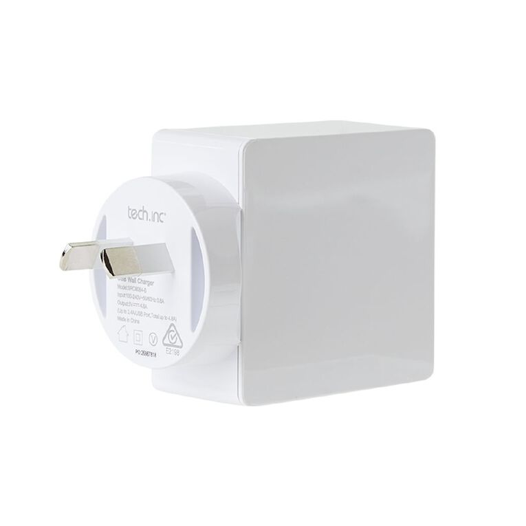 Tech.Inc Quad USB Wall Charger 4.8A, , hi-res