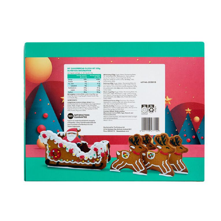 Nice DIY Gingerbread Sleigh Kit, , hi-res