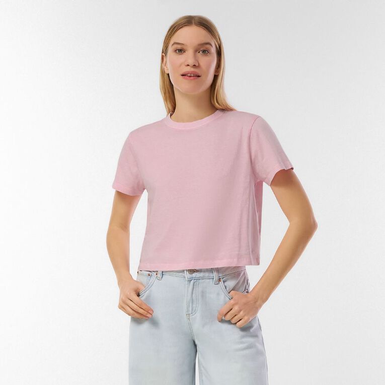 H&H Women's Moon Wash Tee, Pink, hi-res
