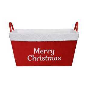 Wonderland Rectangle Basket HOHO Red