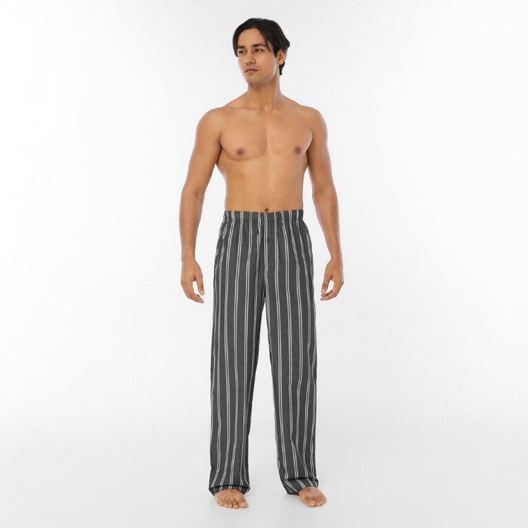 H&H Men's Cotton Woven Pyjama Pants, Blue Dark, hi-res