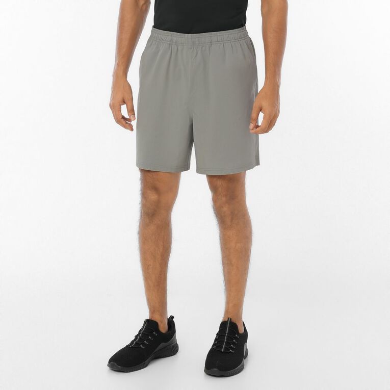 Active Intent Men's Stretch Active Shorts, Grey Mid, hi-res