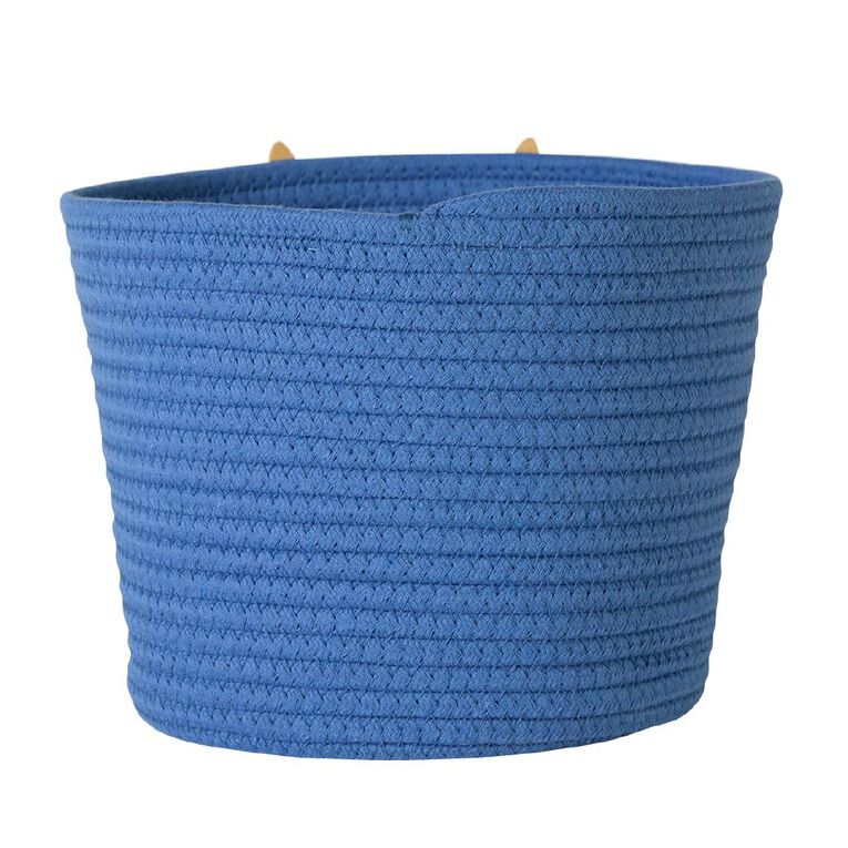 Living & Co Kids Cotton Rope Basket Dino Blue, , hi-res