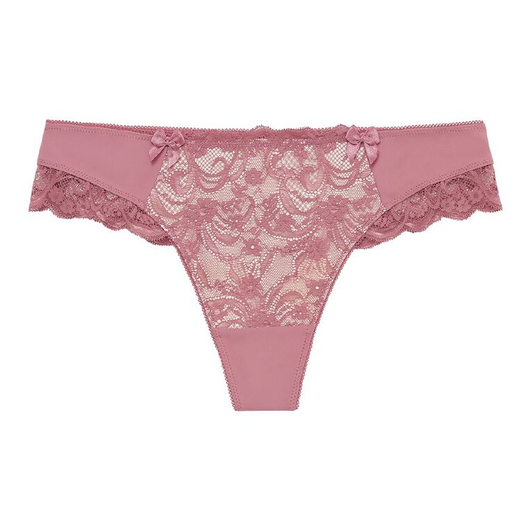 H&H Women's Florence G-string Briefs, Pink Mid, hi-res