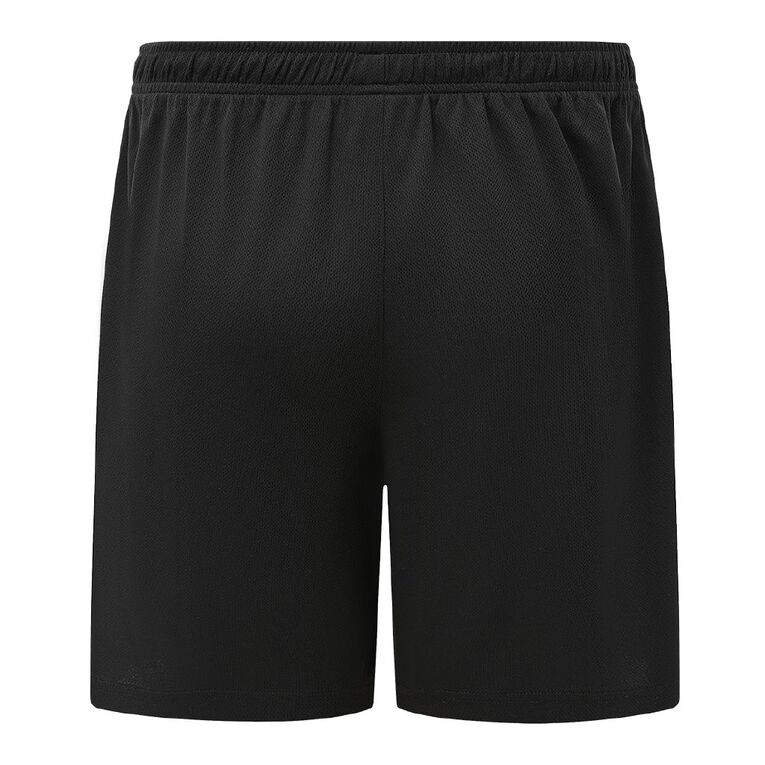 Active Intent Men's Eyelet Shorts, Black, hi-res