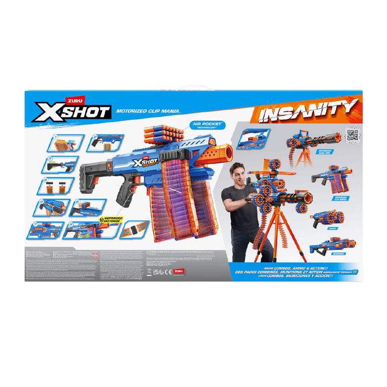 Zuru XShot Insanity Motorized Clip Mania - 200 Darts, , hi-res