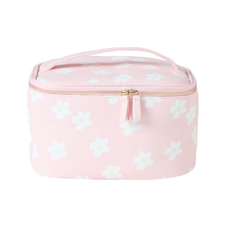 Poppi Large PU Tolietry Bag Daisy, , hi-res