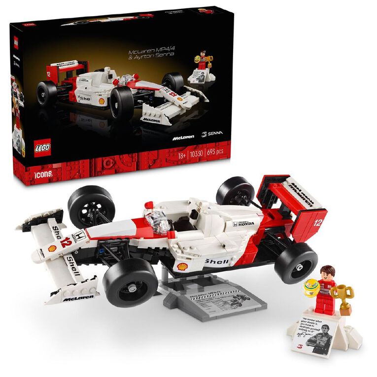LEGO Icons McLaren MP4/4 & Ayrton Senna 10330, , hi-res