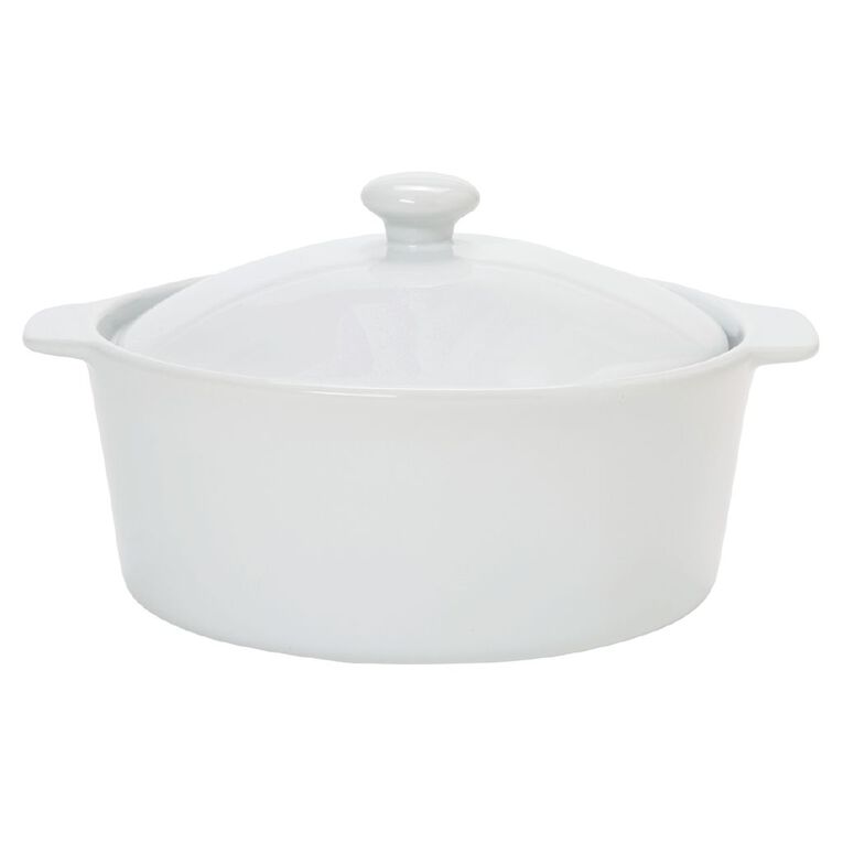 Living Co Stoneware Casserole Dish Round 22cm The Warehouse