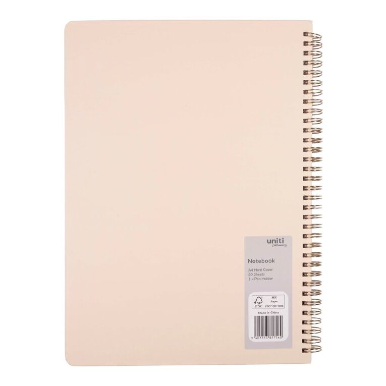 Uniti Stationery Colourful Flowers A4 Notebook, , hi-res