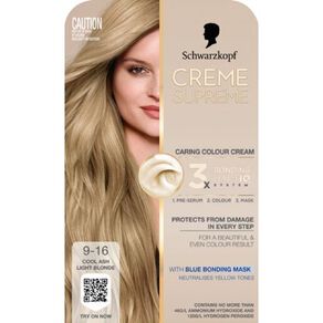 Schwarzkopf Creme Supreme 9.16 Cool Ash Light Blonde 180ml