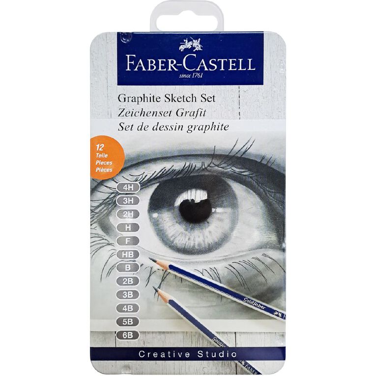 Faber-Castell Goldfaber Studio Pencil Tin of 12, , hi-res