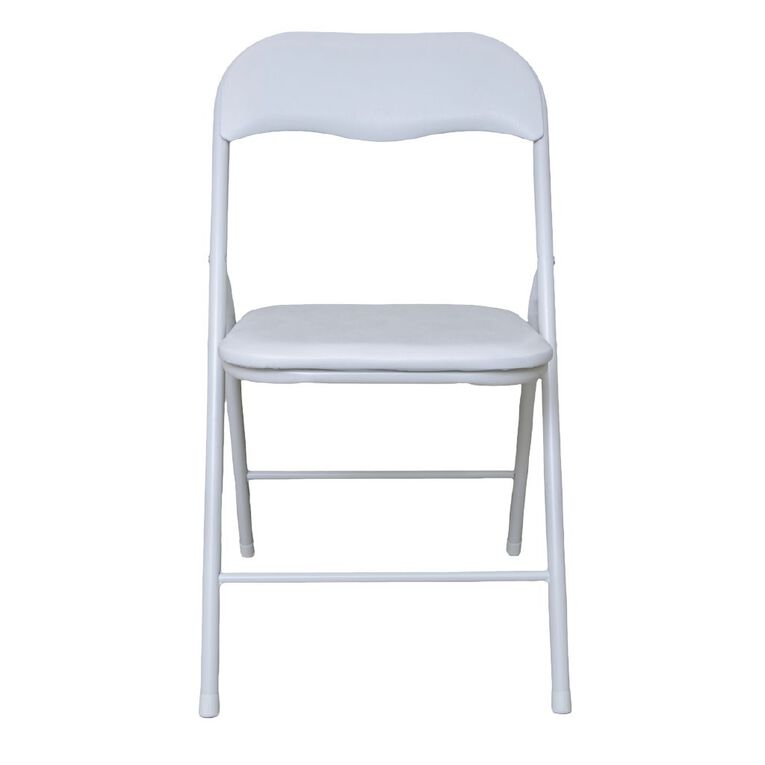 Living & Co Folding Chair White, , hi-res