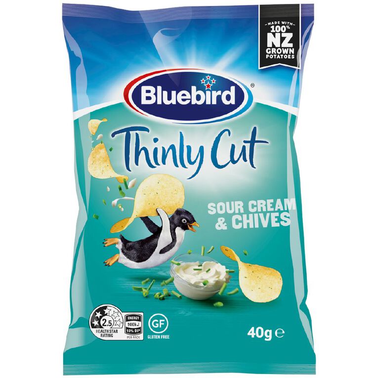Bluebird Thinly Cut Sour Cream & Chives 45g