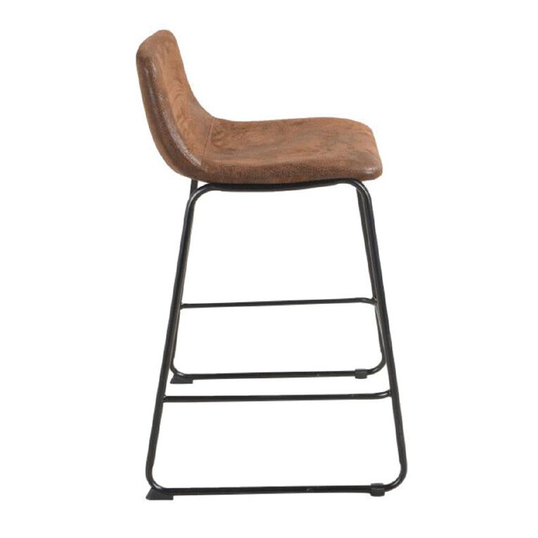 Living & Co Mackenzie Bar Stool Brown, , hi-res