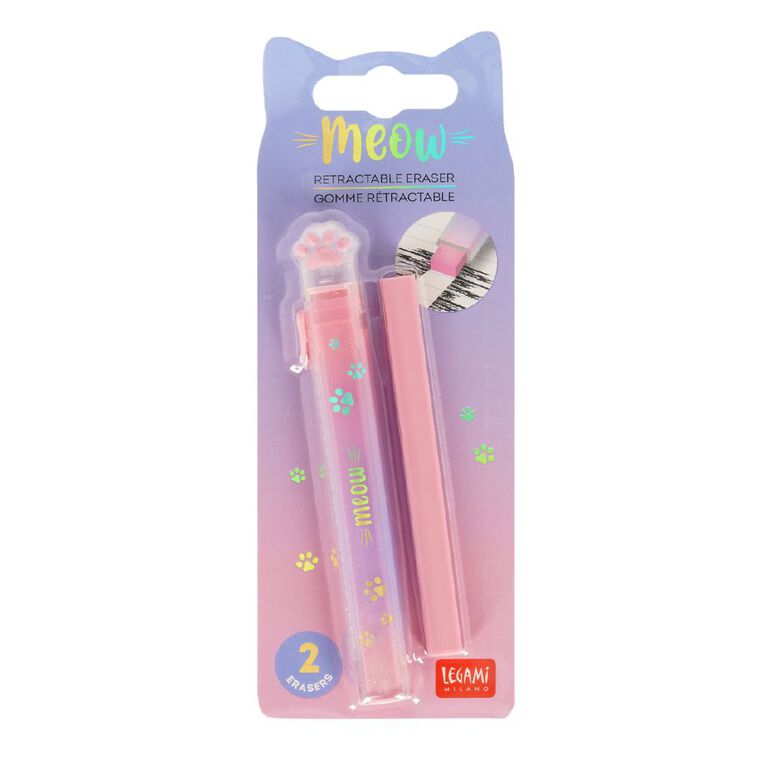 Legami Retractable Eraser Meow Kitty, , hi-res