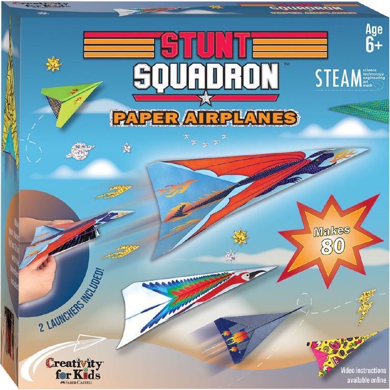 Faber-Castell CFK Stunt Squadron Paper Airplanes, , hi-res