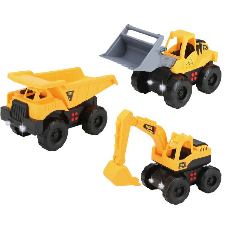 Play Studio Friction Construction Vehicle With Light & Sound 3 Pack, , hi-res