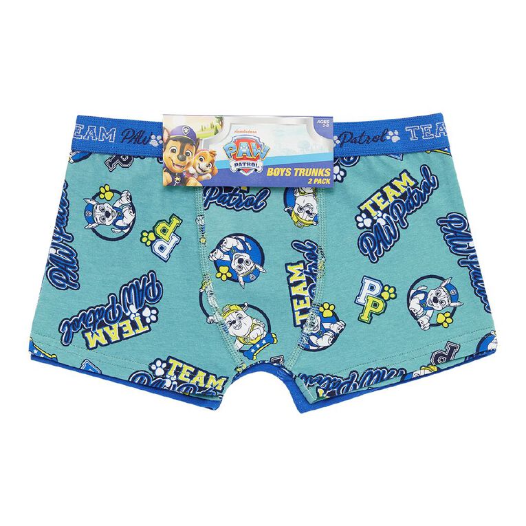 Paw Patrol Boys' Trunks 2 Pack, Blue Mid, hi-res