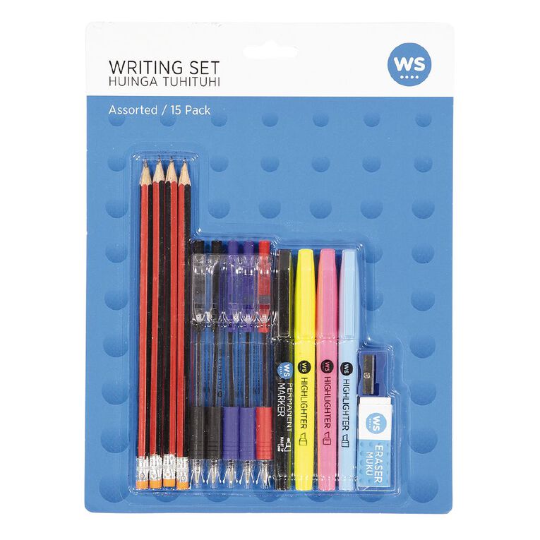 WS Writing Pack Assorted 15 Pack, , hi-res