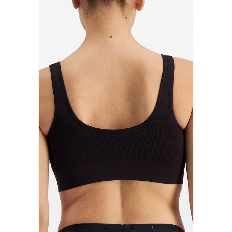 B FOR BONDS Women's Comfy Crop, Black, hi-res