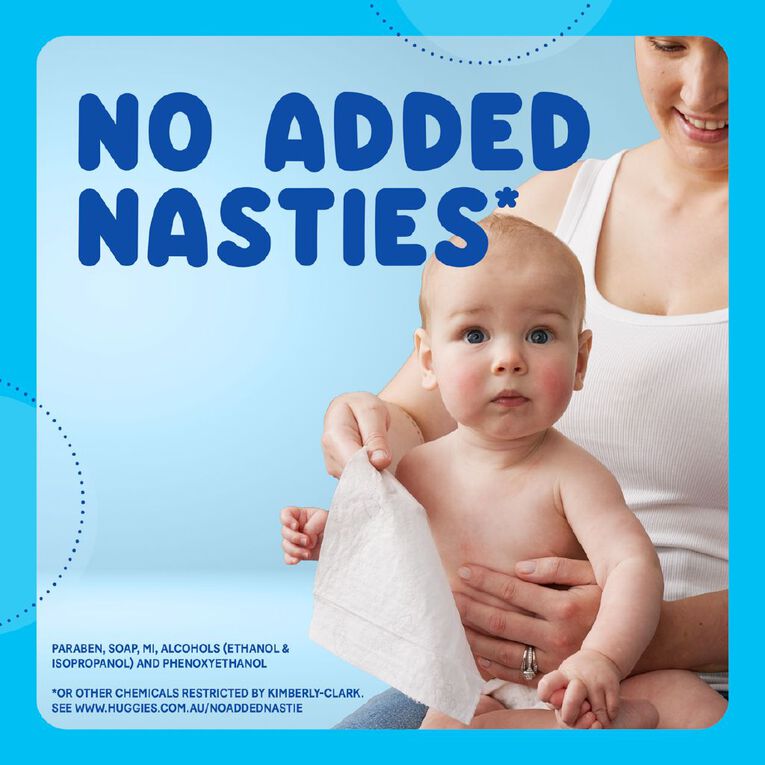 Huggies Baby Wipes Coconut 80 Pack, , hi-res