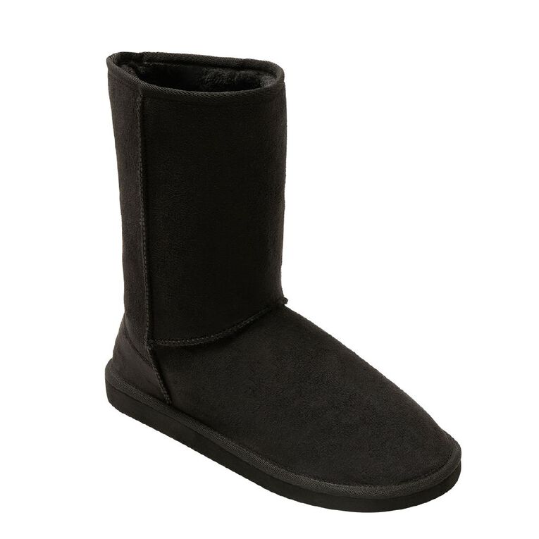H&H Essentials Women's Essential Slipper Boots, Black, hi-res