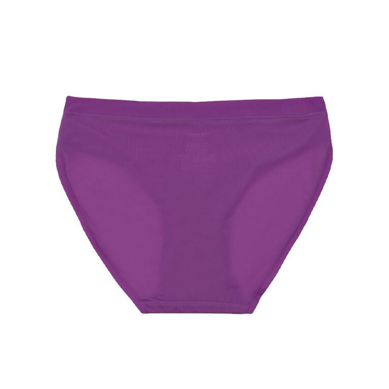 Tradie Women's Flexi Form Bikini 2 Pack, Purple Light, hi-res
