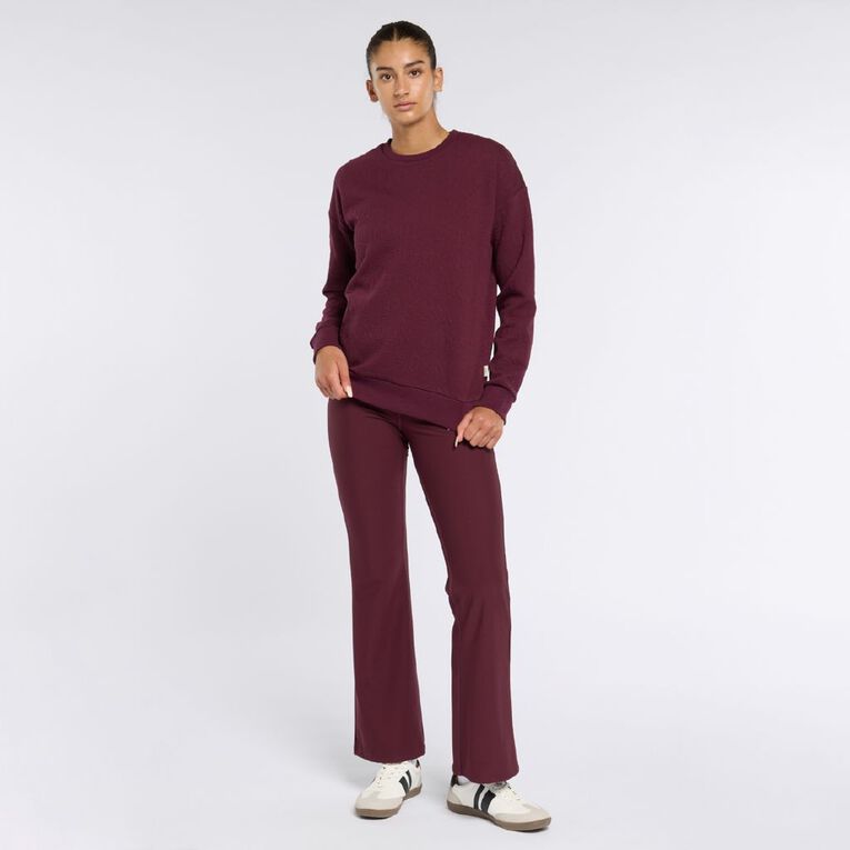 Lonsdale Women's Jacquard Sweatshirt, Purple Dark, hi-res