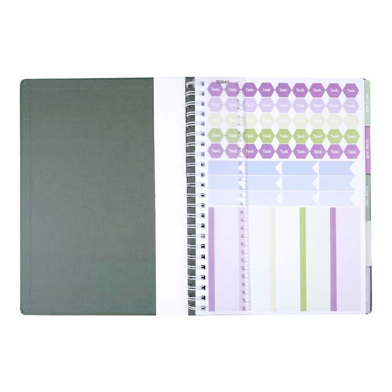 WS Teachers Planner Undated Green Dark, , hi-res