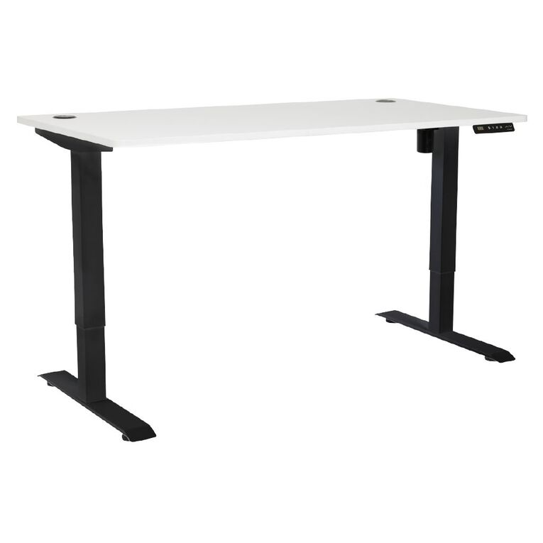 Jasper J Single Motor 3 Programmable Controller 1500mm Desk Black/White, , hi-res