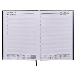 WS 2027 Diary A4 Day to Page Black